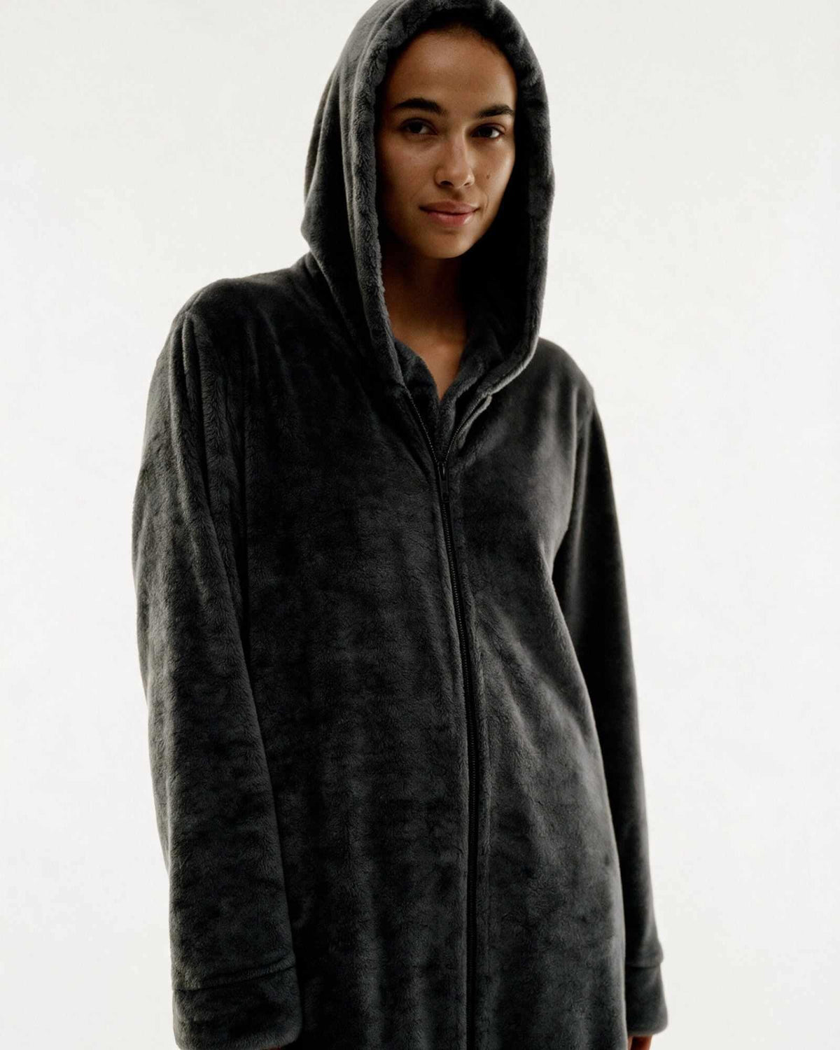 Manteau Peignoir à Zip