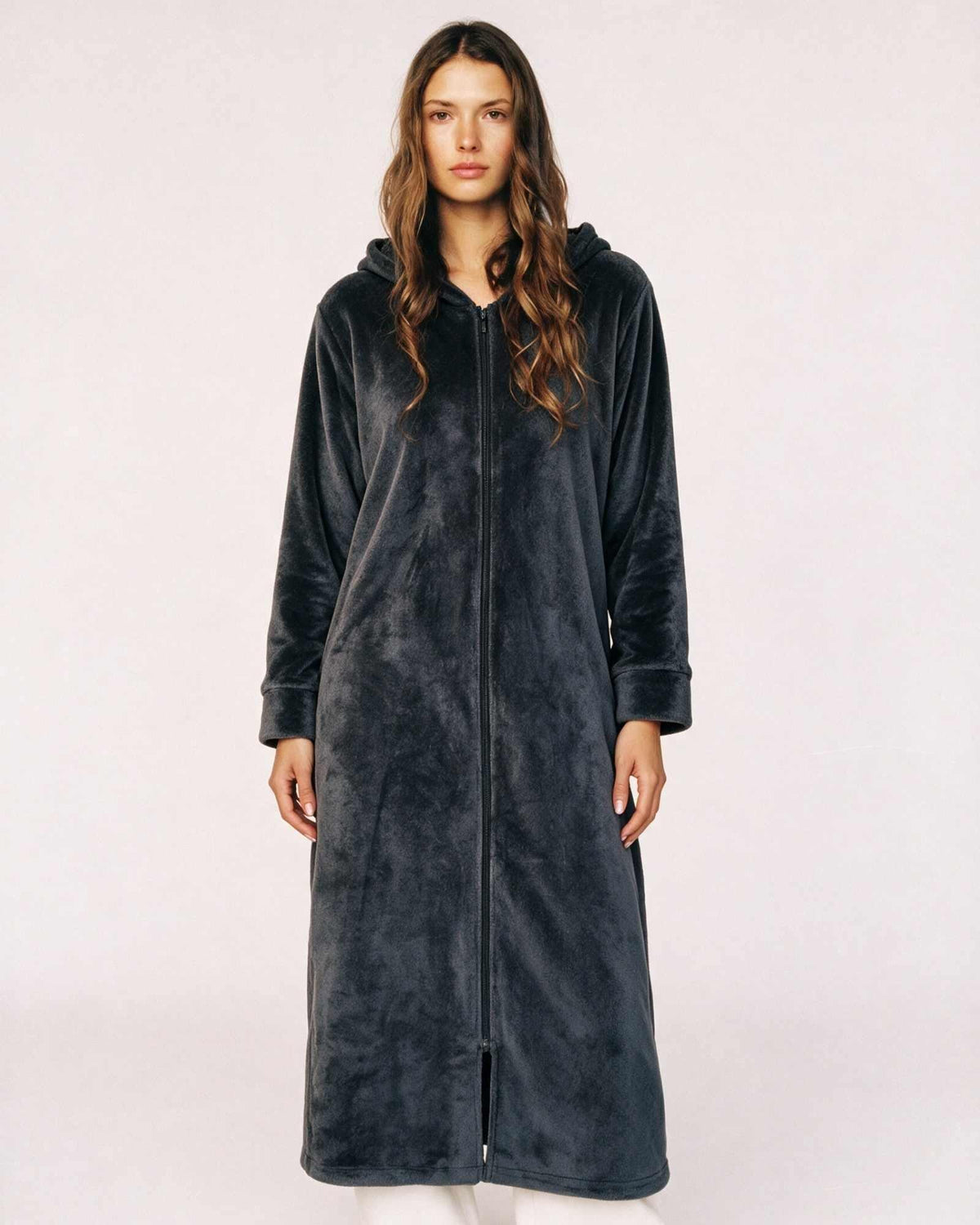 Manteau Peignoir à Zip