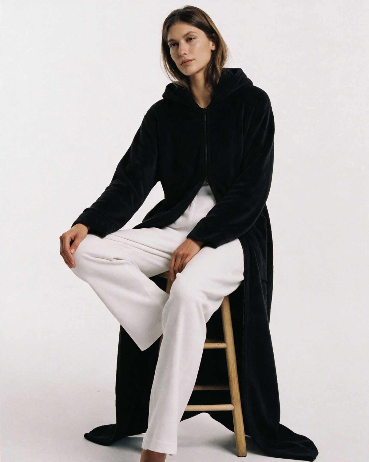 Peignoir Chaud Zippé