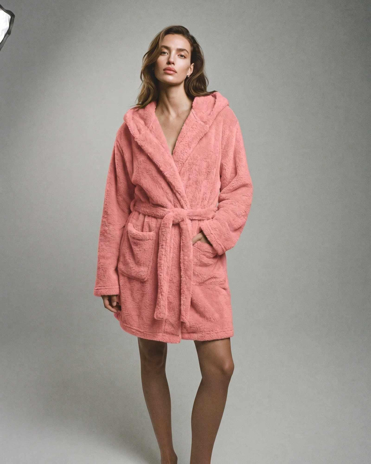 Peignoir Court Polaire Femme