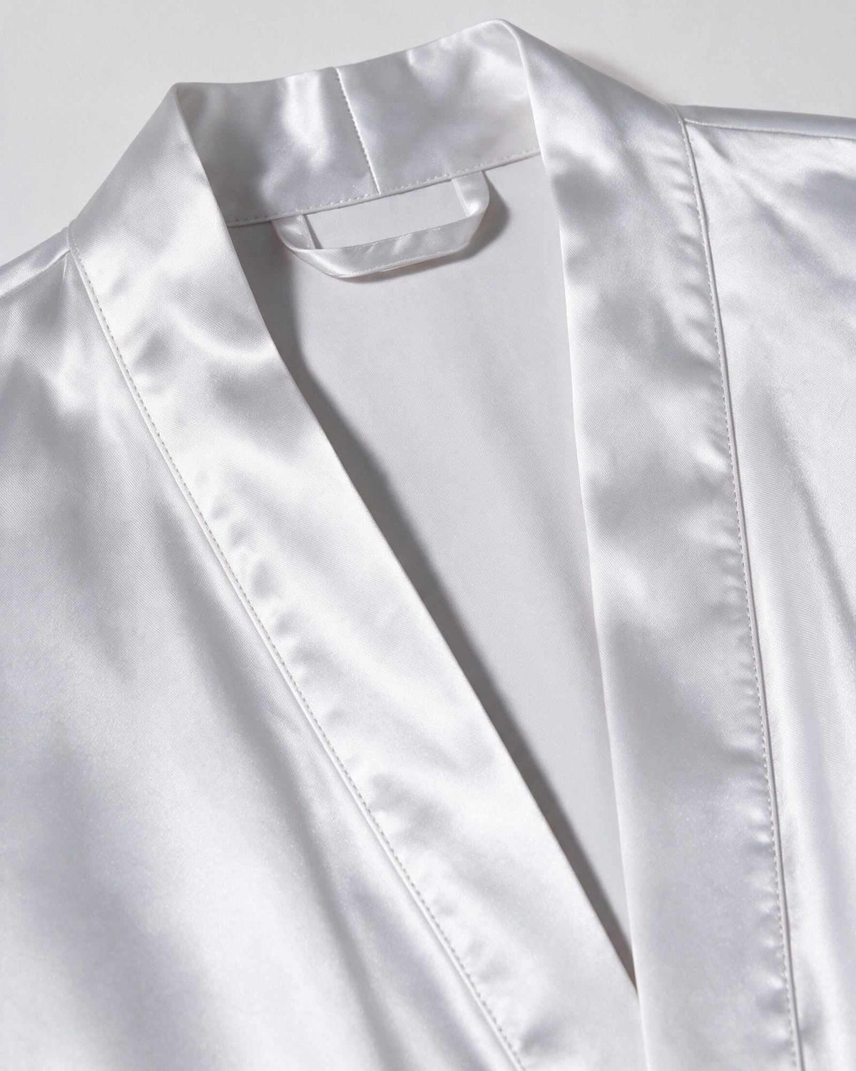 Peignoir Court Satin pour Homme