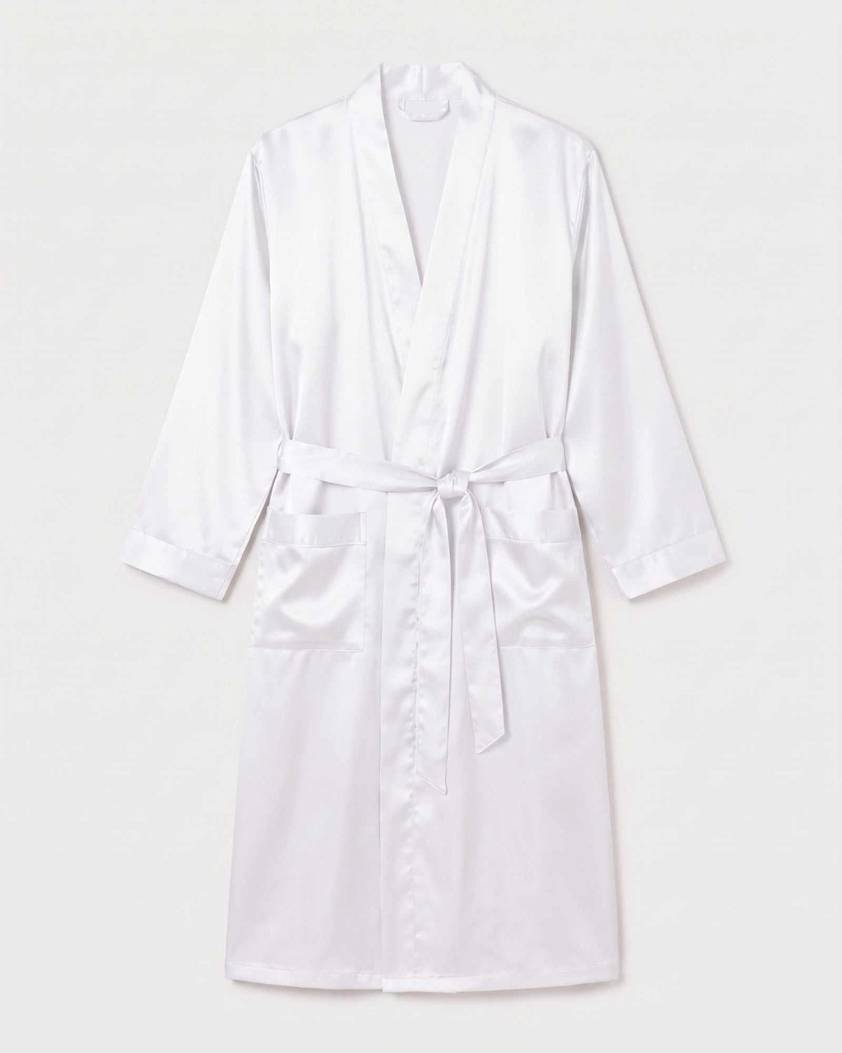 Peignoir Court Satin pour Homme