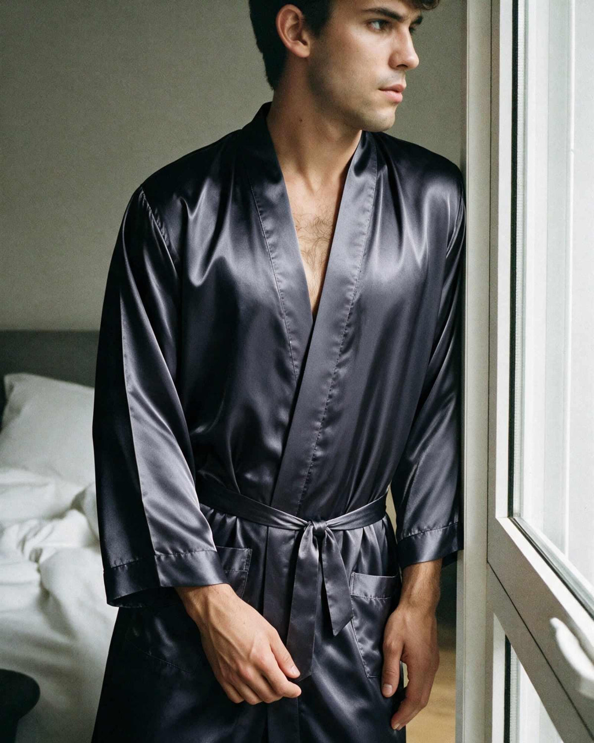 Peignoir d'été Satin pour Homme