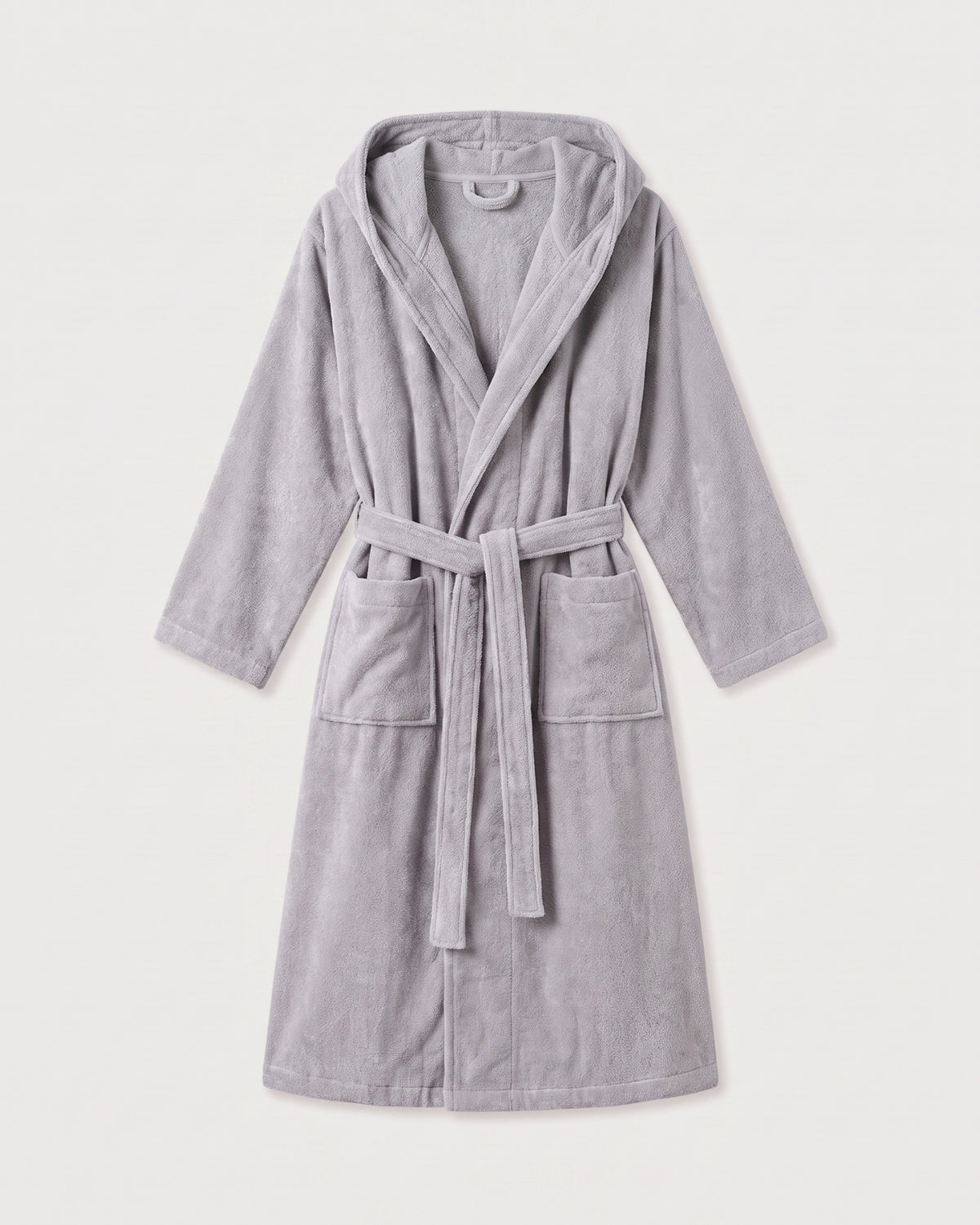 Peignoir de Bain Capuche Éponge Homme Gris