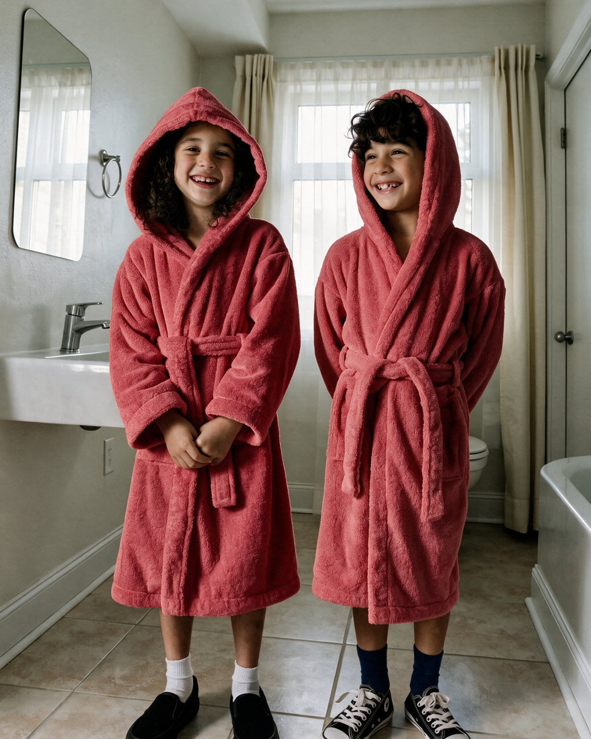 Peignoir de Bain Enfant Rouge