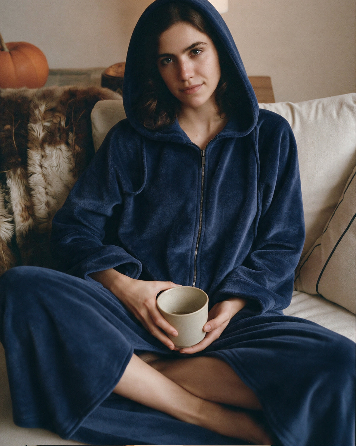 Peignoir Femme avec Zip