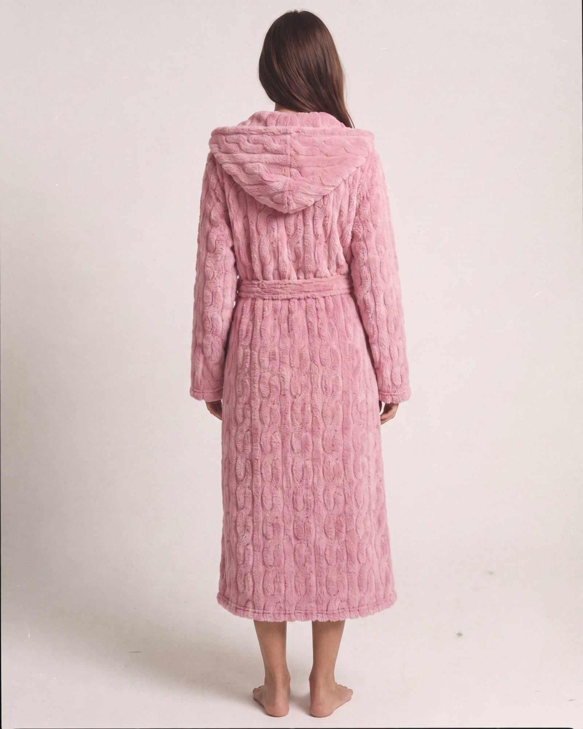 Peignoir Femme Polaire Rose