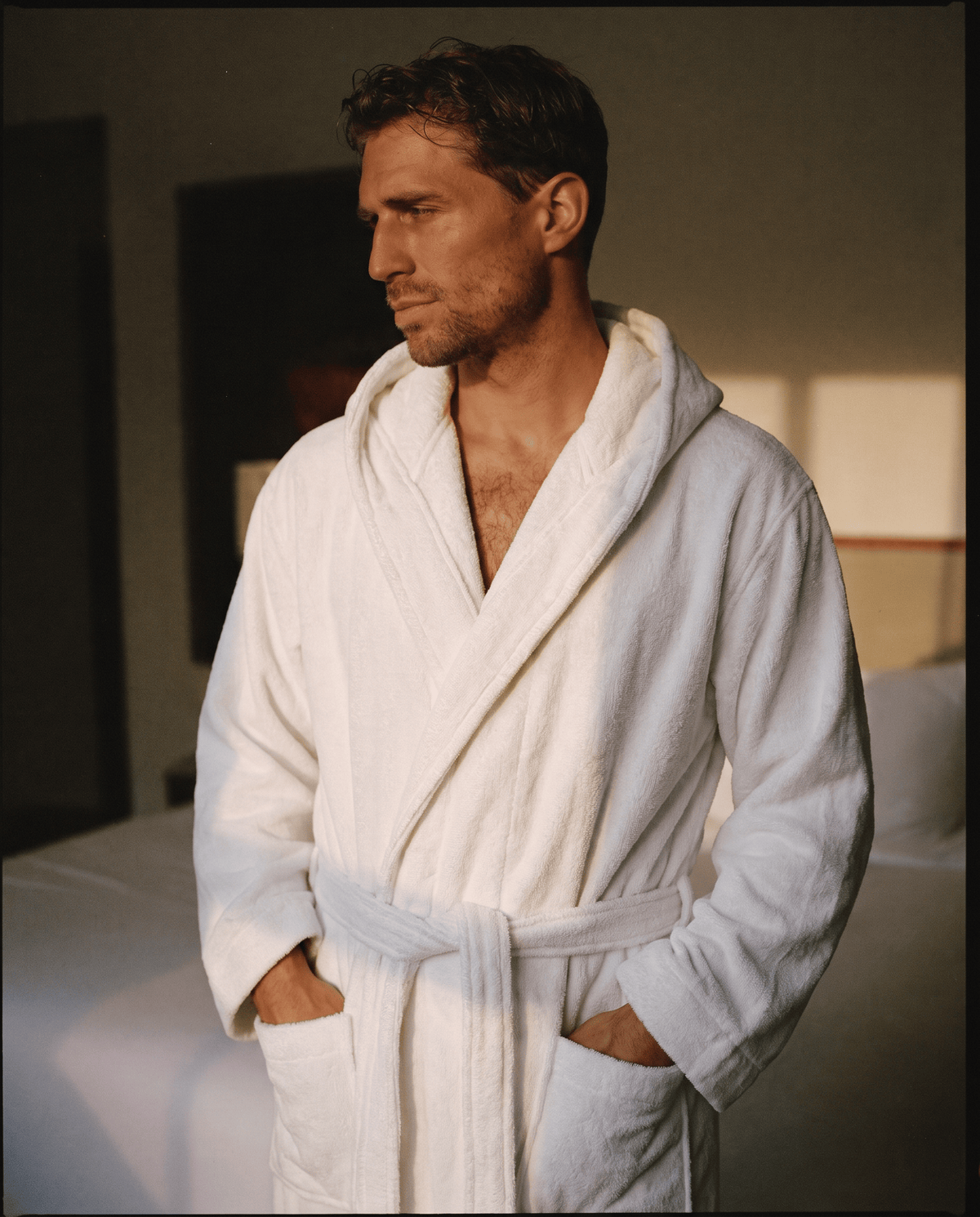 Peignoir Homme Blanc