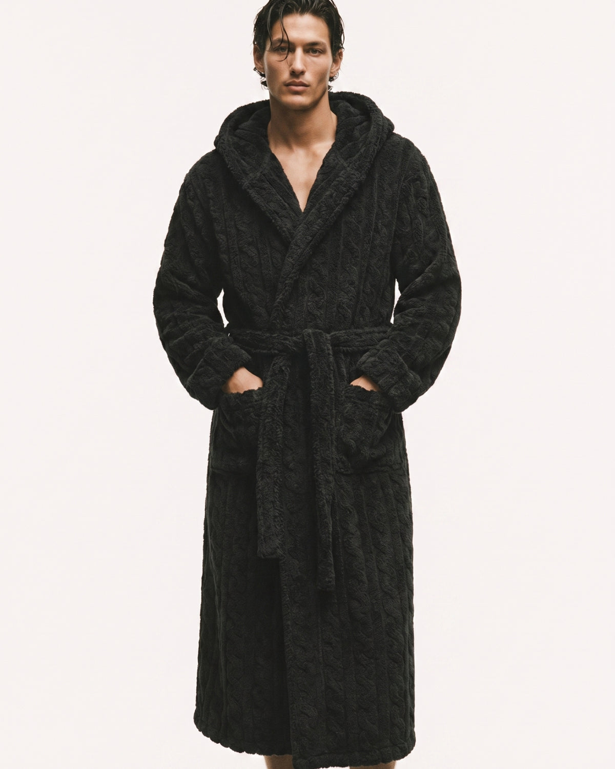 Peignoir Homme Polaire Noir