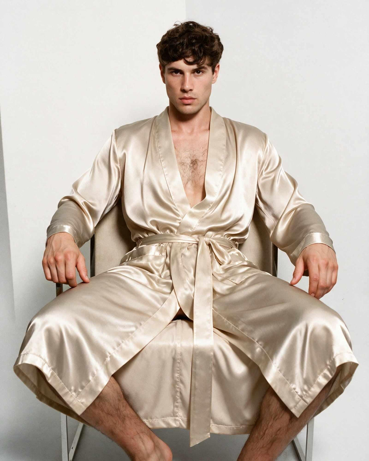 Peignoir Kimono Homme Satin