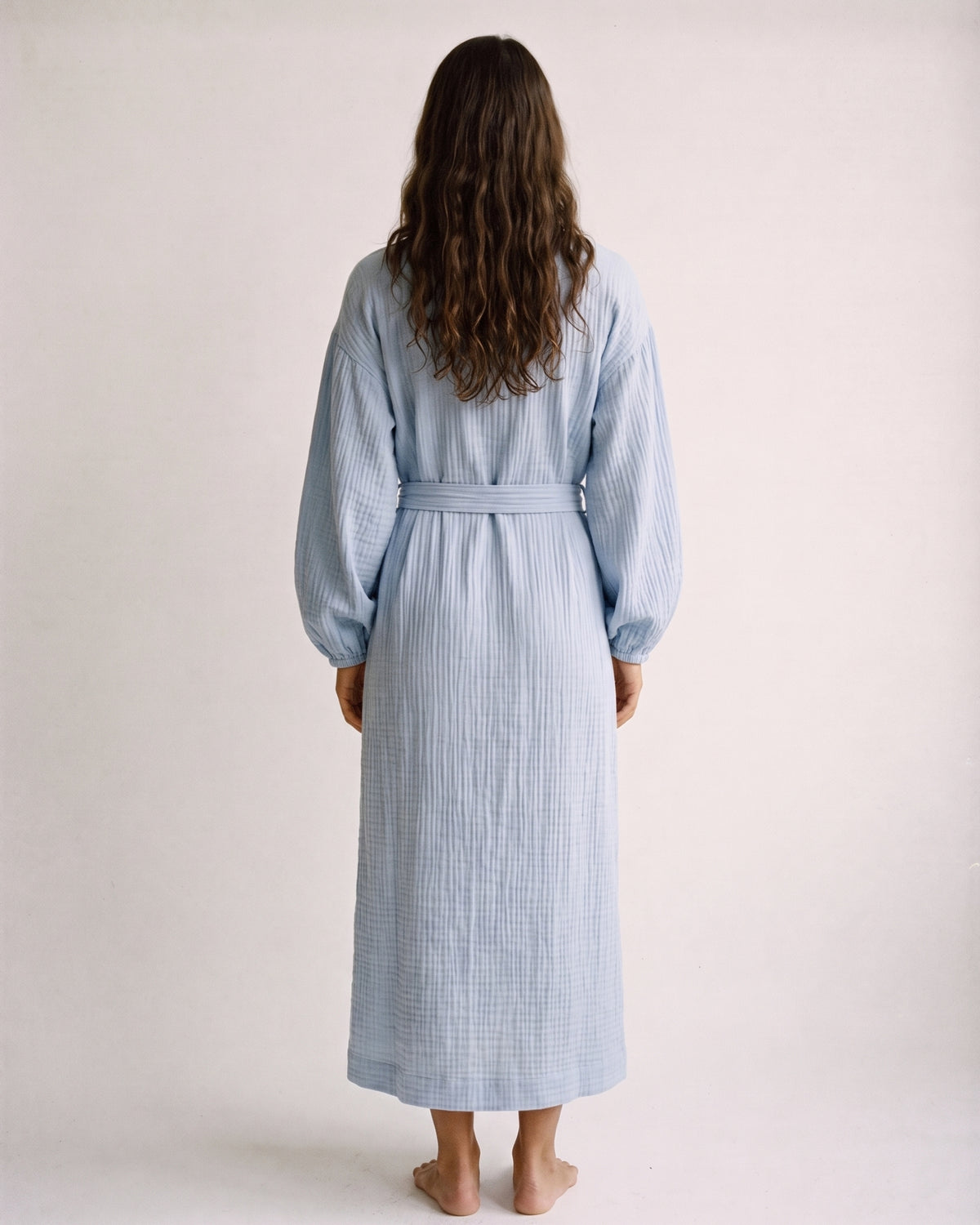 Peignoir Long en Coton