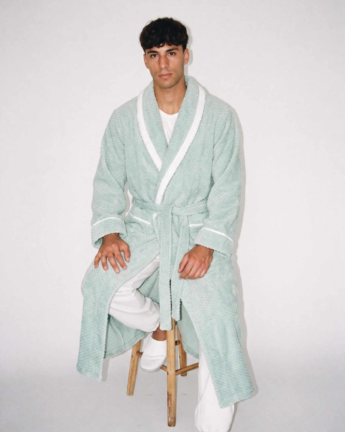 Peignoir Long Homme Hiver Chaud Doux