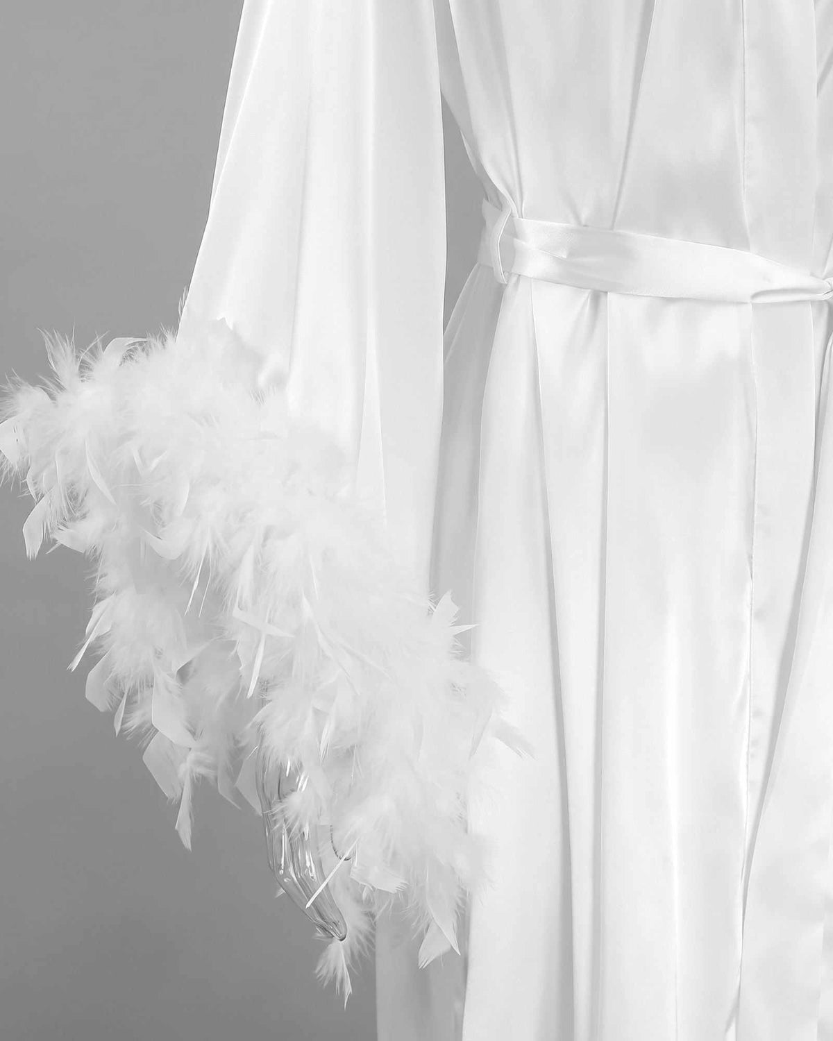 Peignoir Mariée Plume