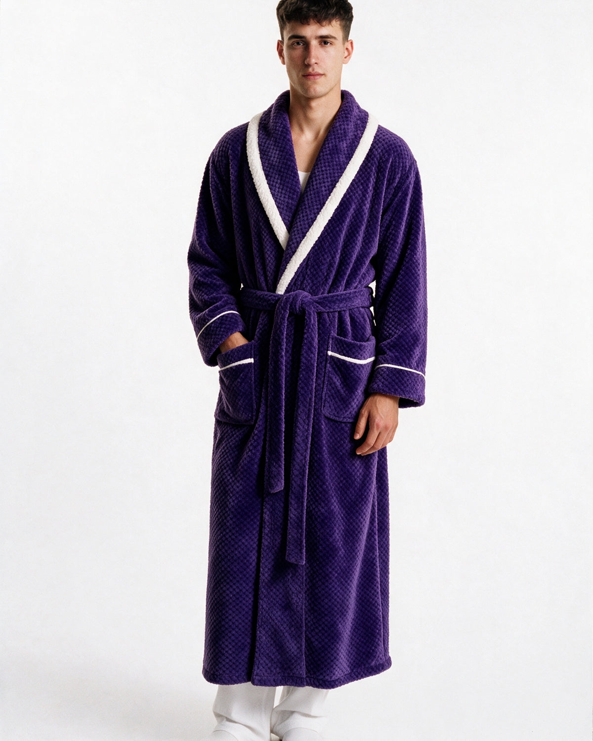 Peignoir Mauve Homme