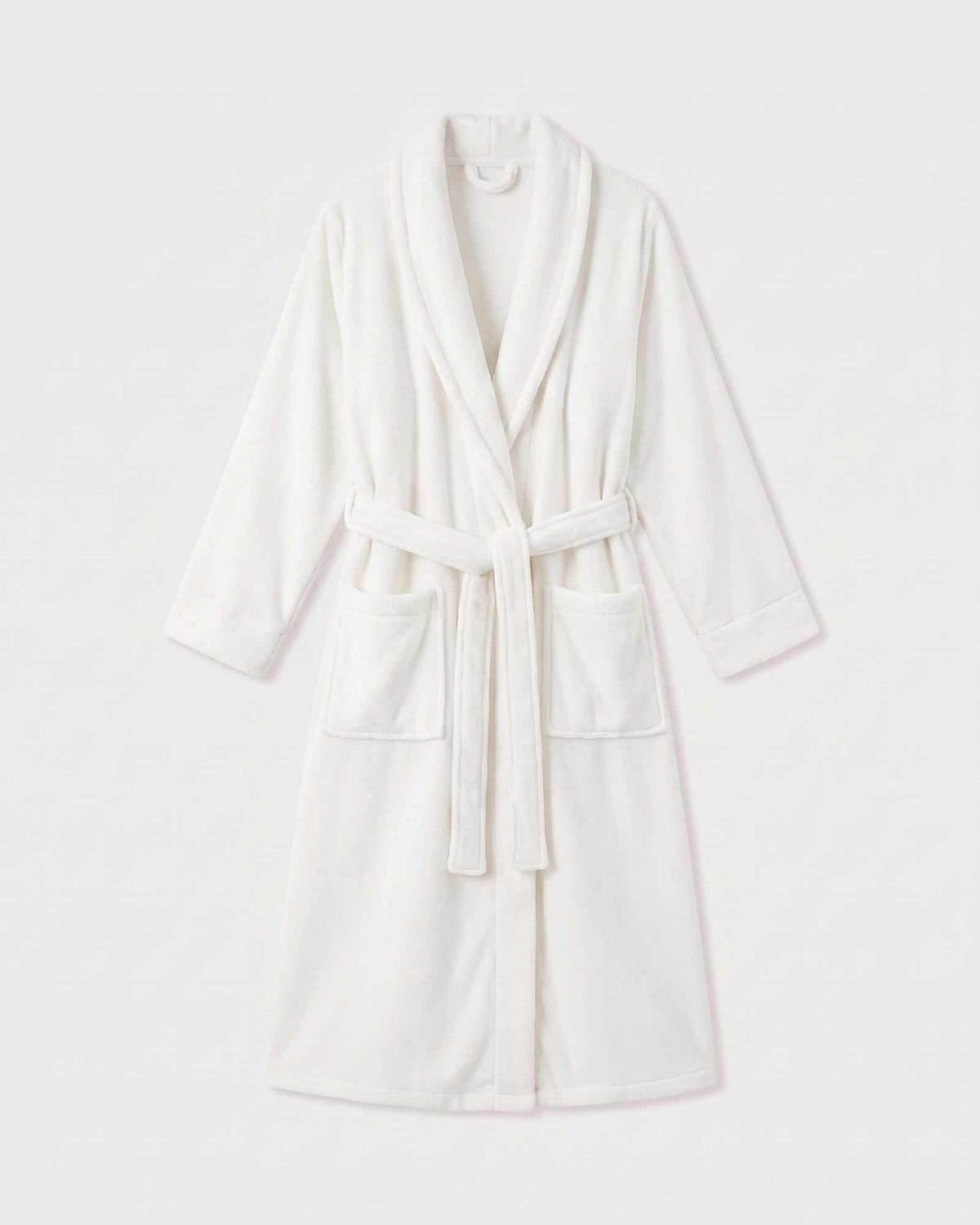 Peignoir Polaire Blanc Femme