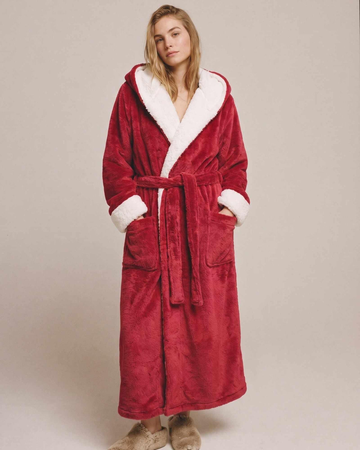 Peignoir Polaire Chaud Femme