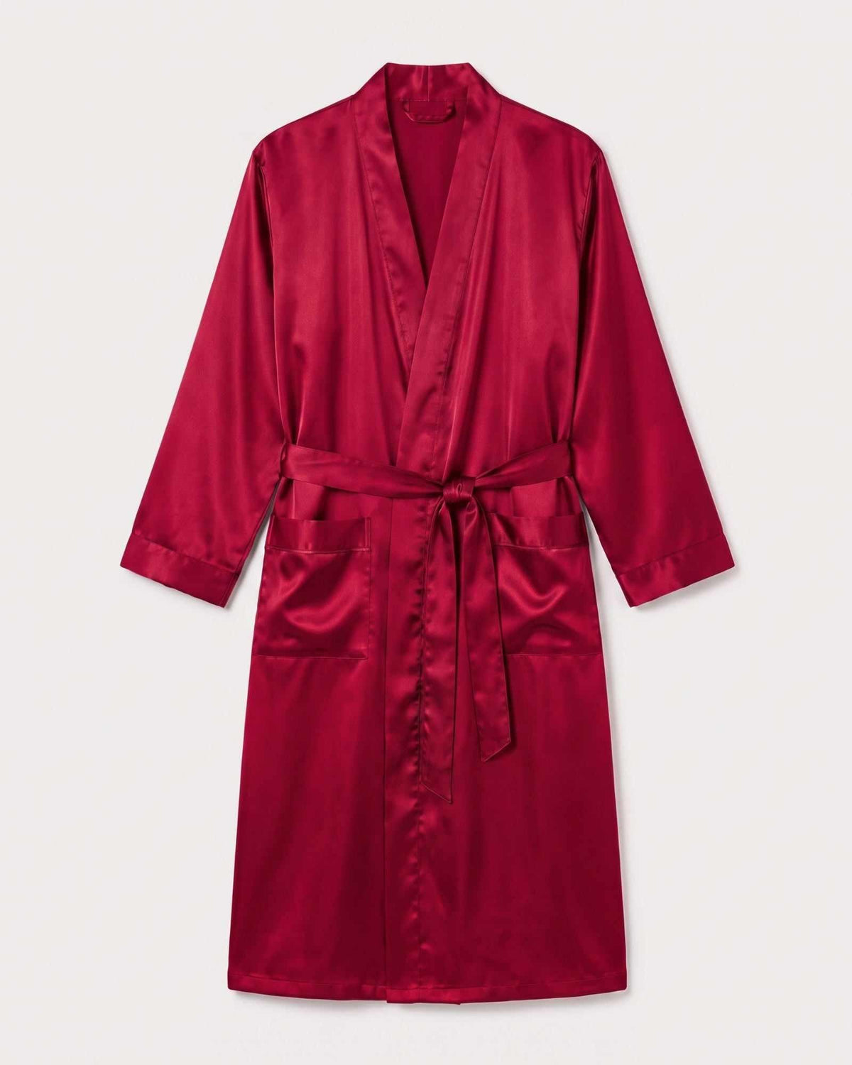 Peignoir Satin Homme Rouge
