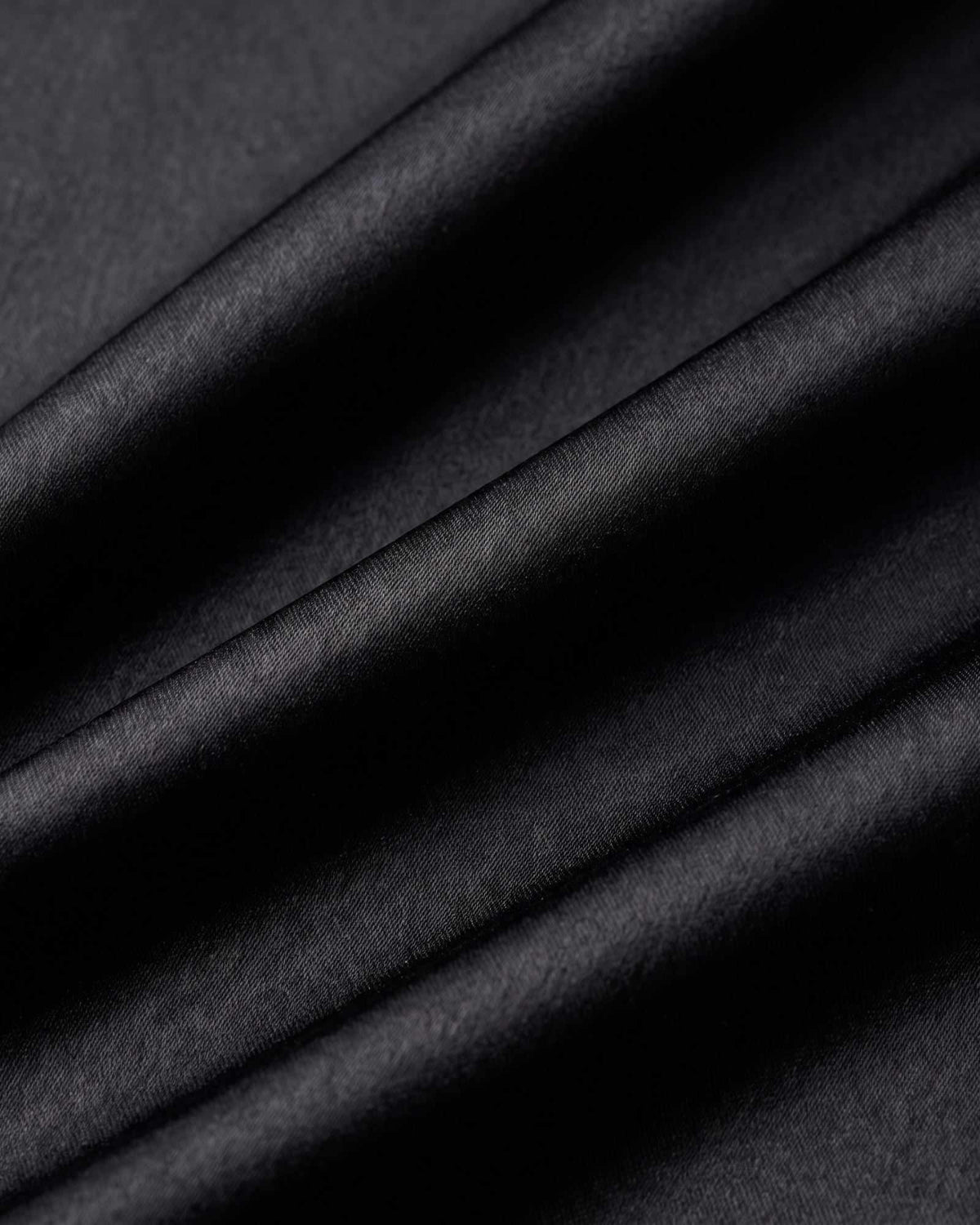 Peignoir Satin Noir Homme