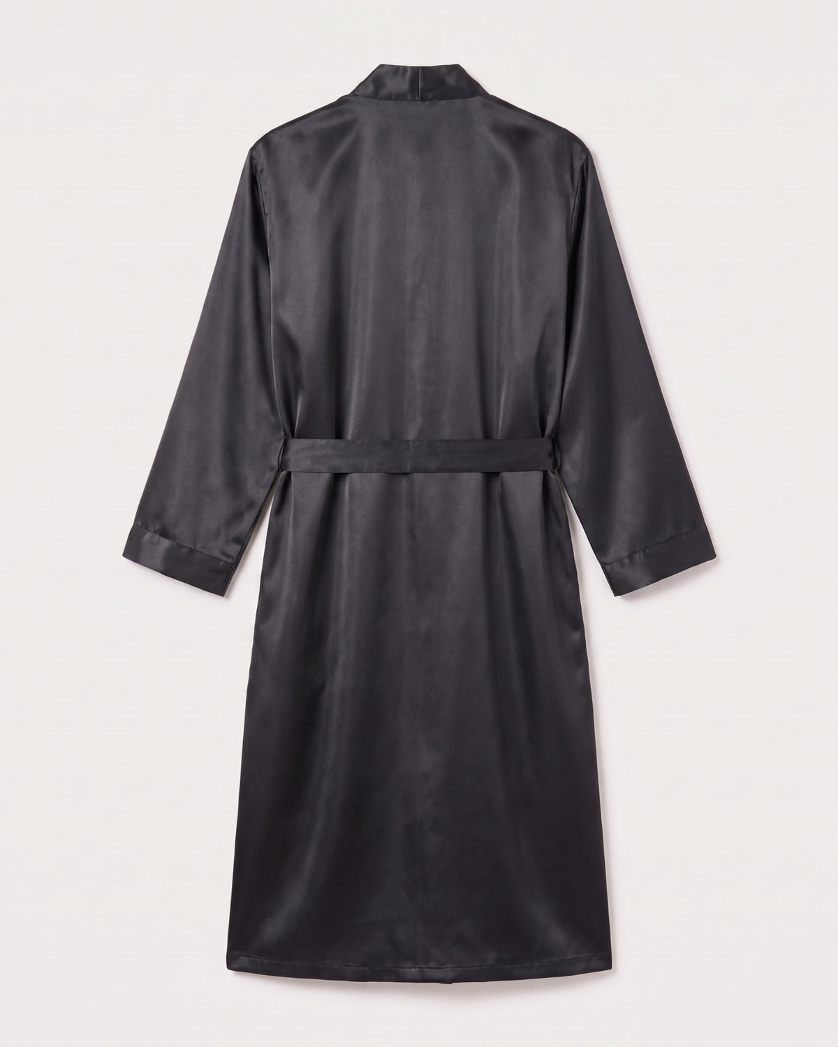 Peignoir Satin Noir Homme