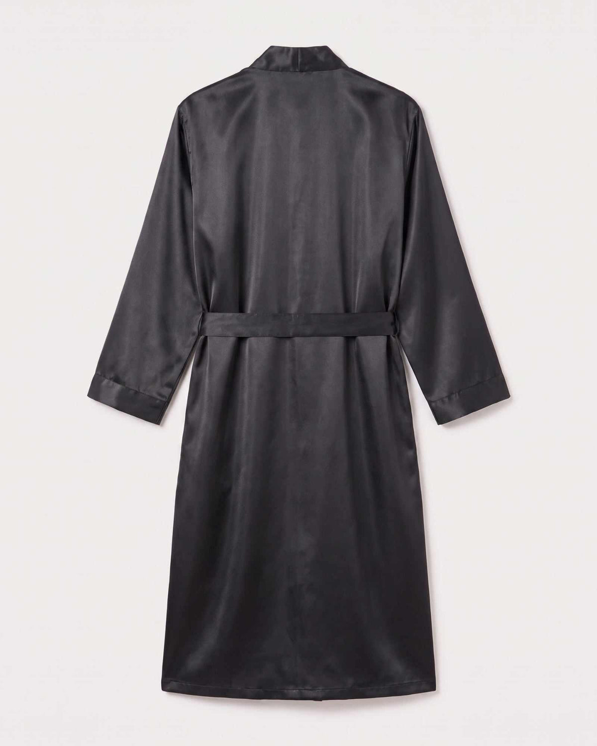 Peignoir Satin Noir Homme