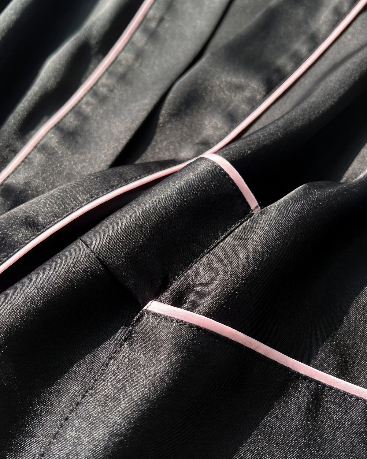 Robe de Chambre Femme Satin Noir