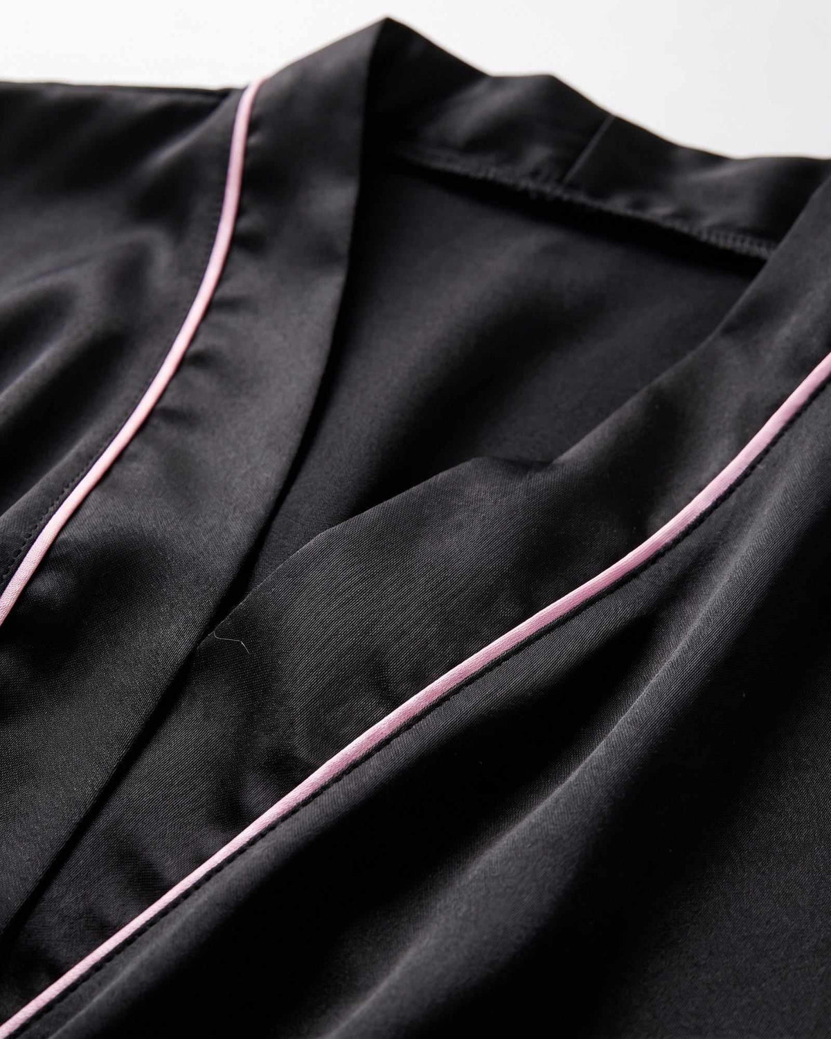 Robe de Chambre Femme Satin Noir