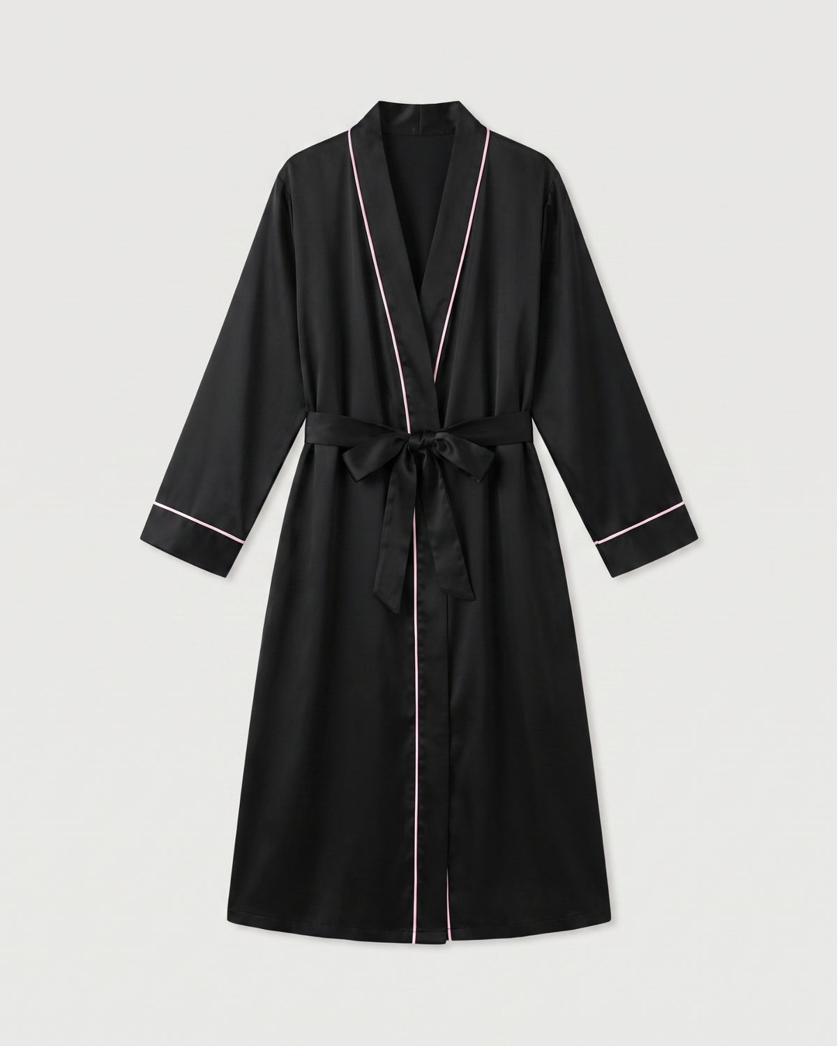 Robe de Chambre Femme Satin Noir