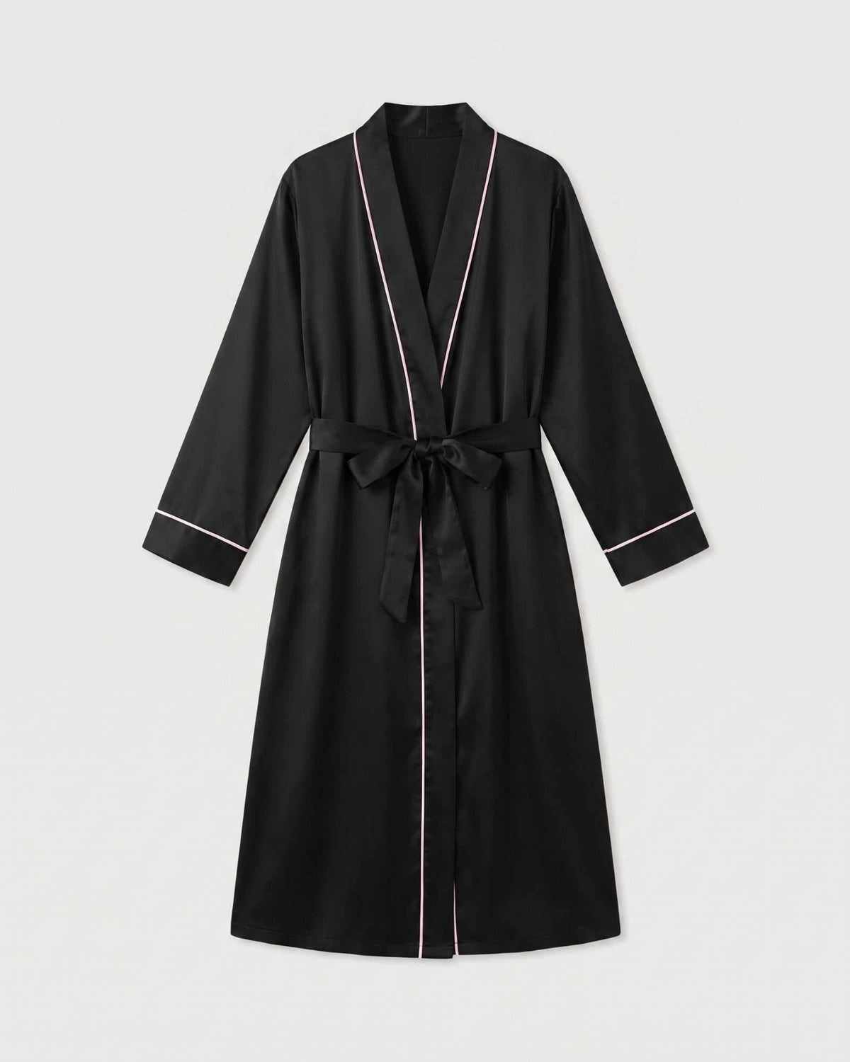 Robe de Chambre Femme Satin Noir