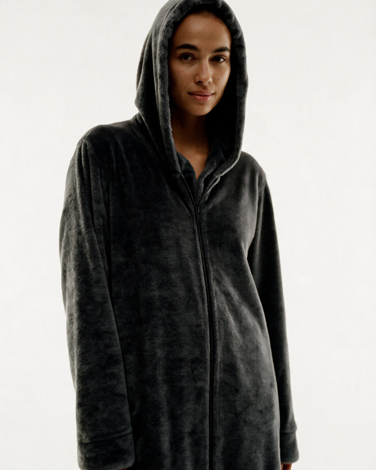 Manteau Peignoir à Zip