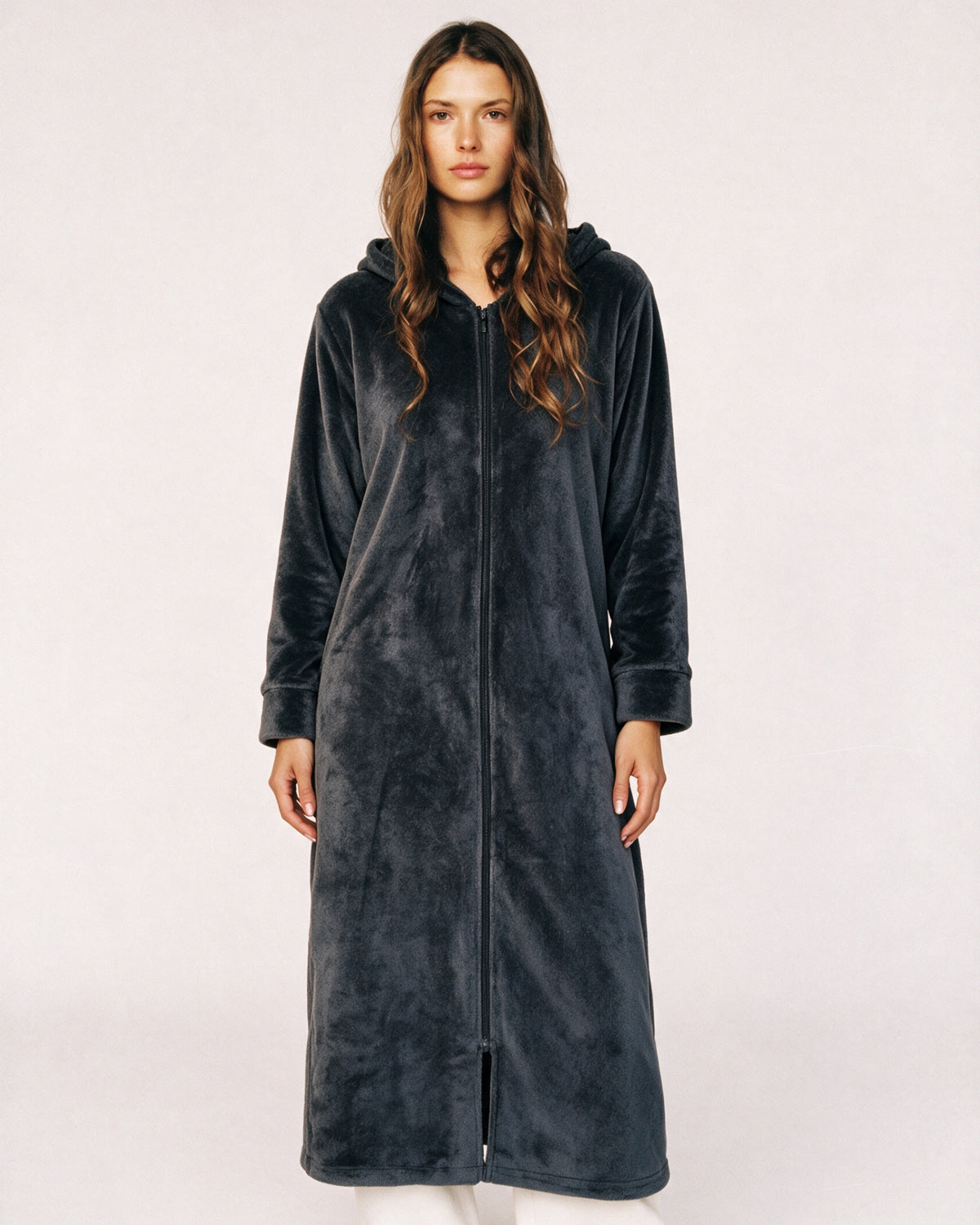 Manteau Peignoir à Zip