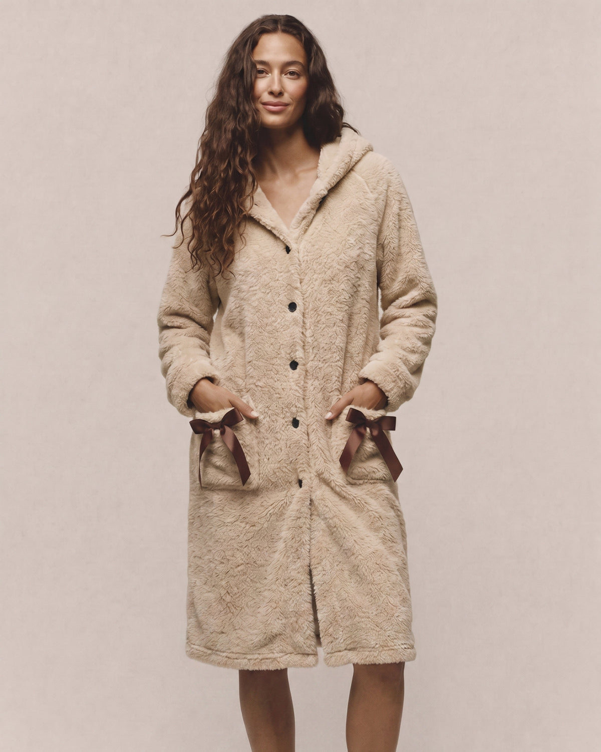 Peignoir Boutonné Femme 