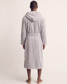 Peignoir de Bain Capuche Éponge Homme Gris​