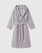 Peignoir de Bain Capuche Éponge Homme Gris​
