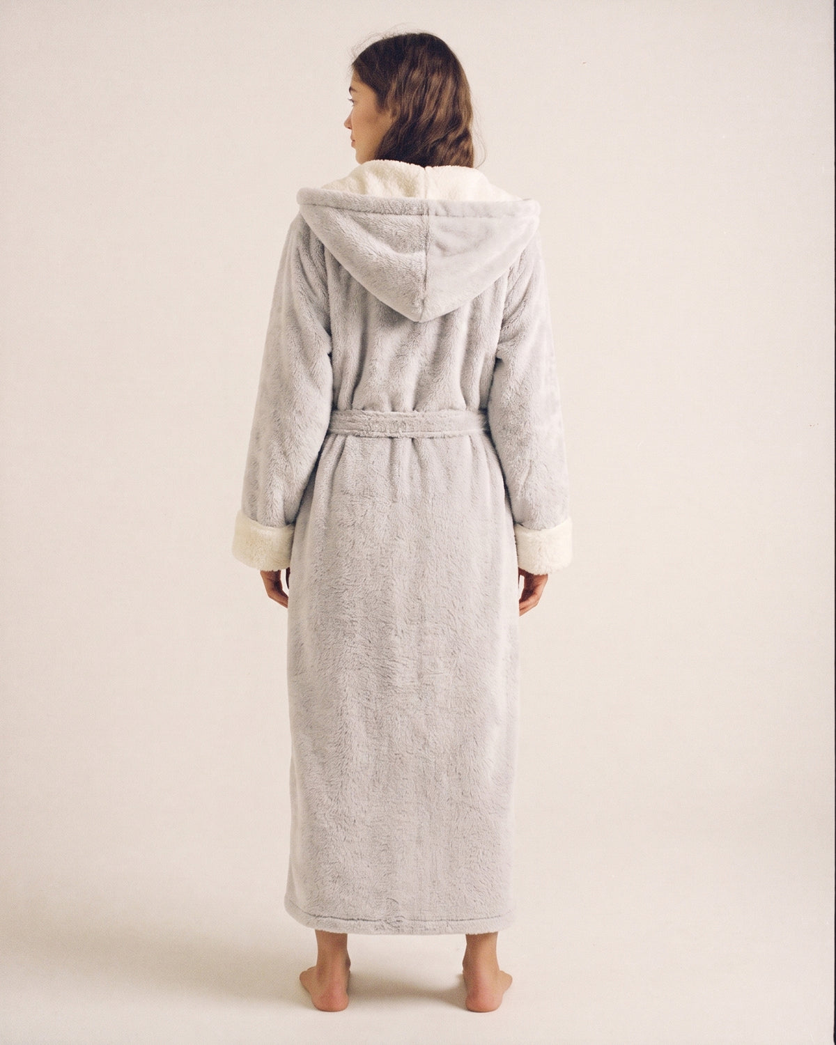 Peignoir Femme Chaud à Capuche