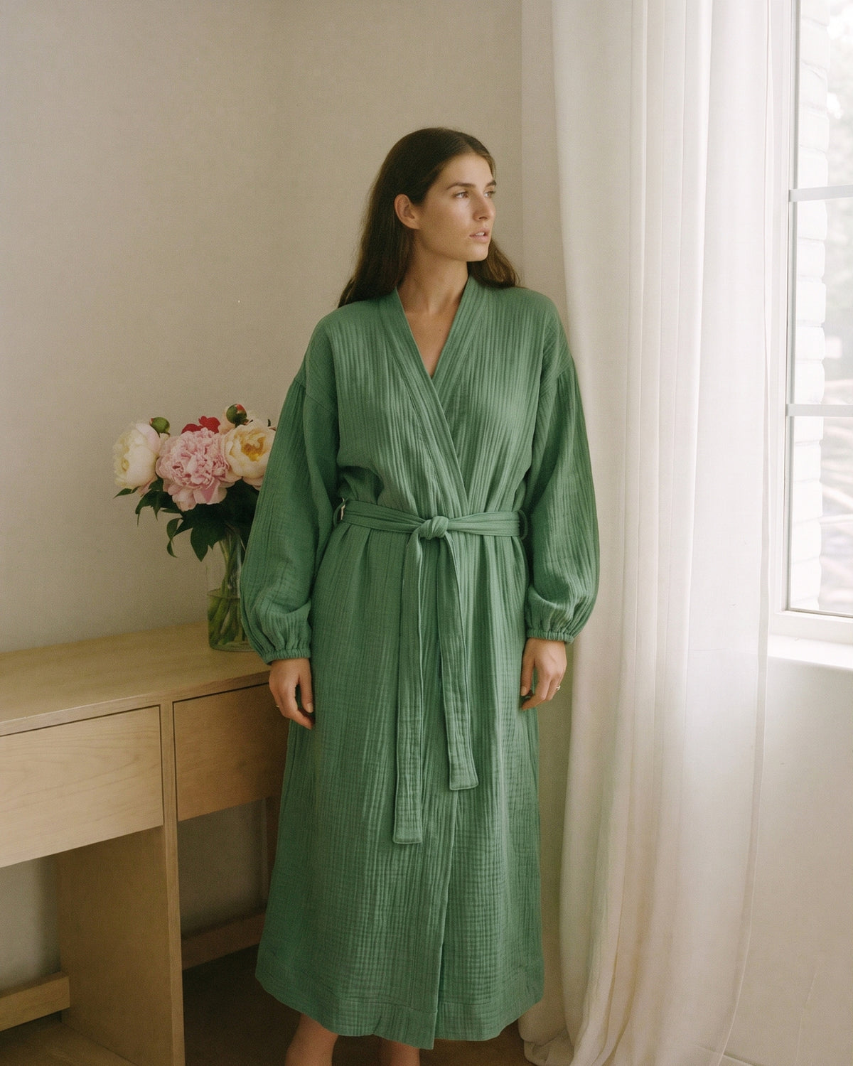Peignoir Femme Coton Fin