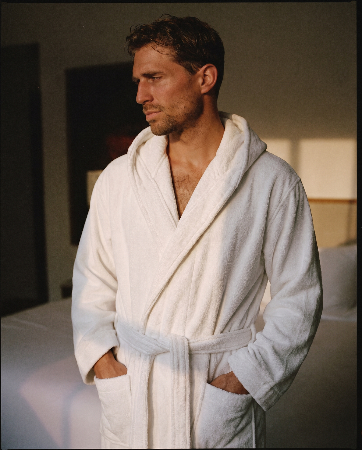 Peignoir Homme Blanc