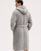 Peignoir Homme Polaire Gris