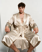 Peignoir Kimono Homme Satin
