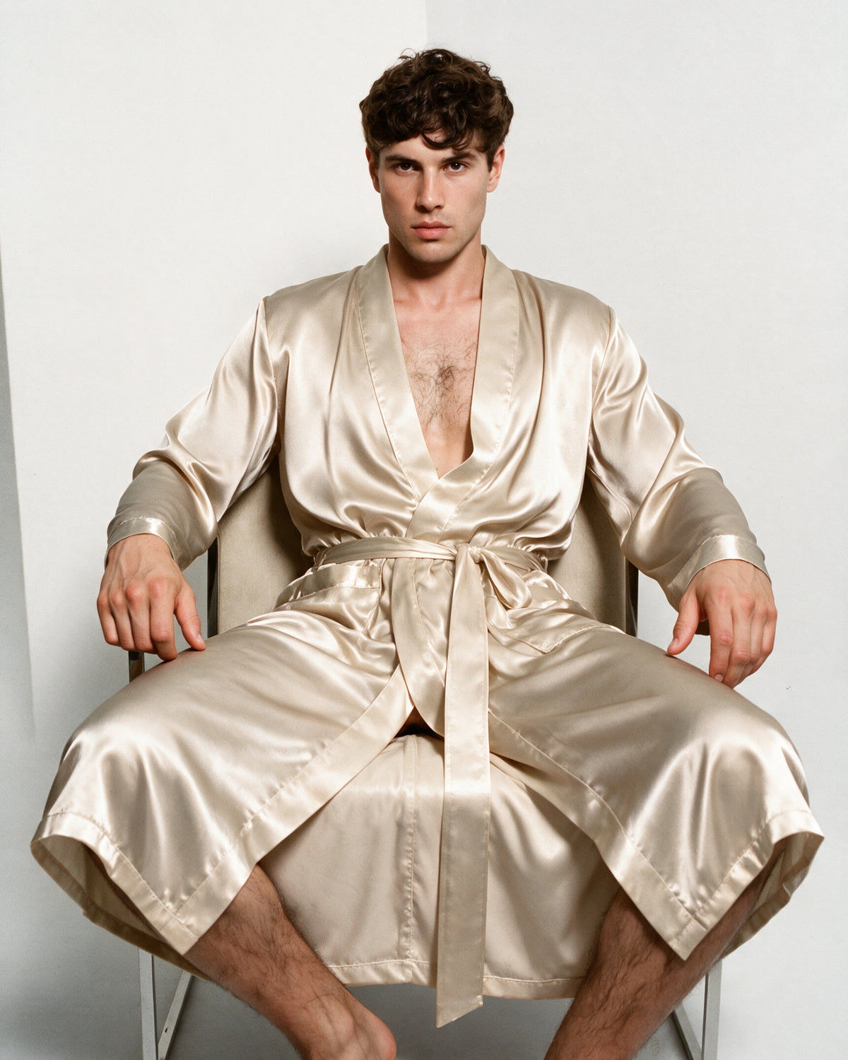 Peignoir Kimono Homme Satin