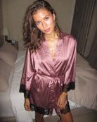 Peignoir-Kimono Satin Femme