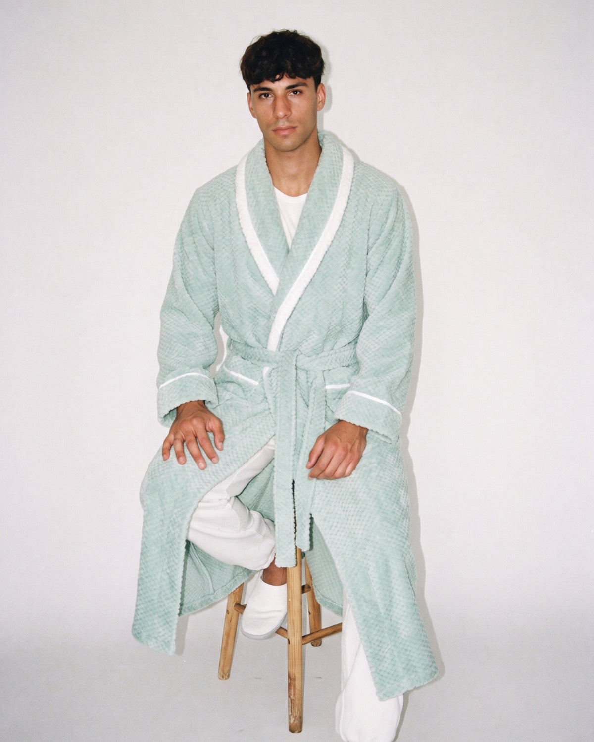 Peignoir Long Homme Hiver Chaud Doux​