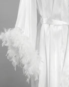 Peignoir Mariée Plume 