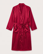 Peignoir Satin Homme Rouge