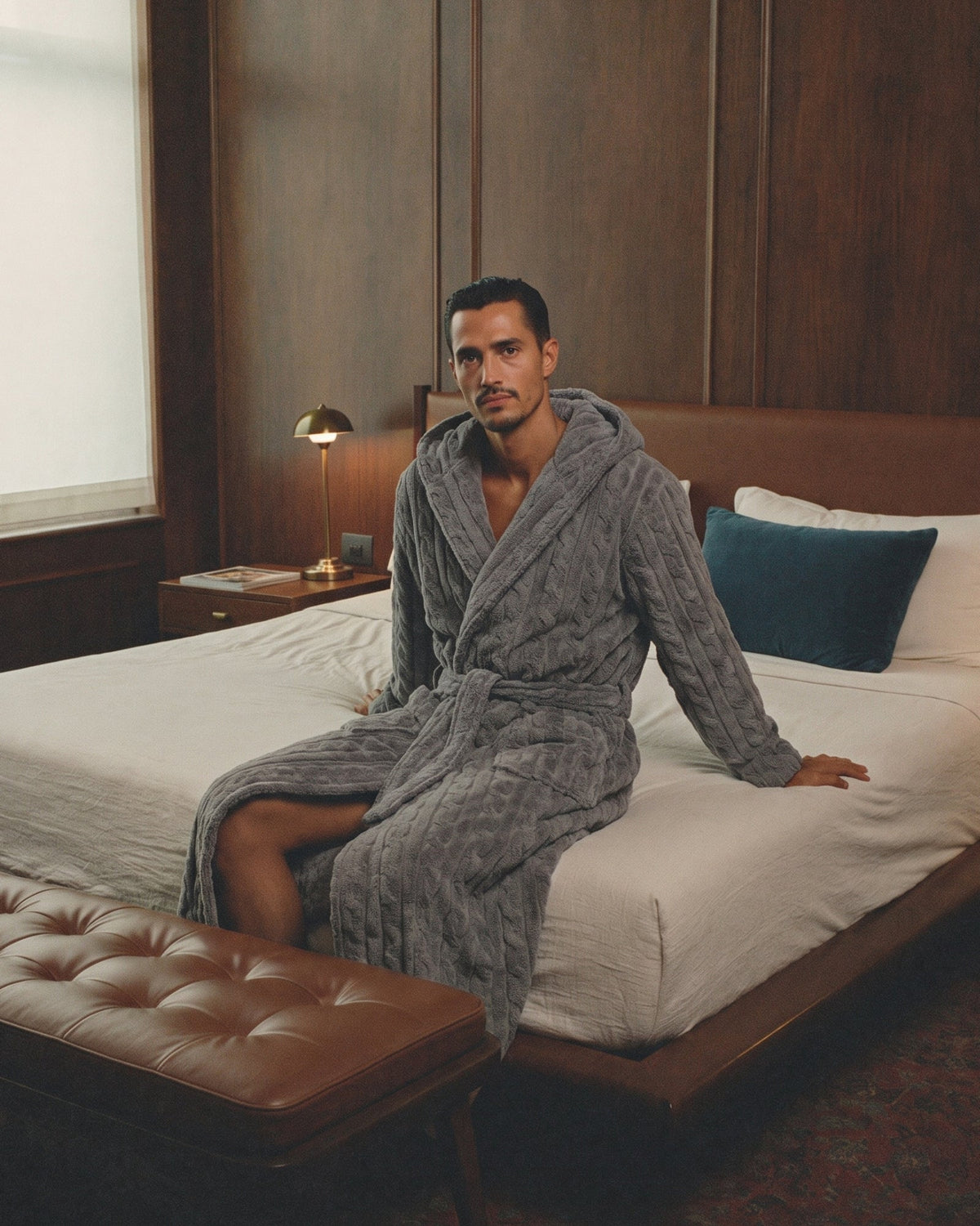 Robe de Chambre à Capuche Homme