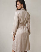 Robe de Chambre en Satin Femme Grande Taille