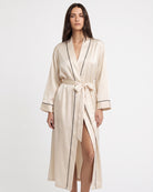 Robe de Chambre en Satin Femme Grande Taille
