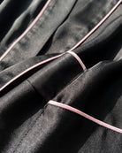 Robe de Chambre Femme Satin Noir