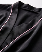 Robe de Chambre Femme Satin Noir