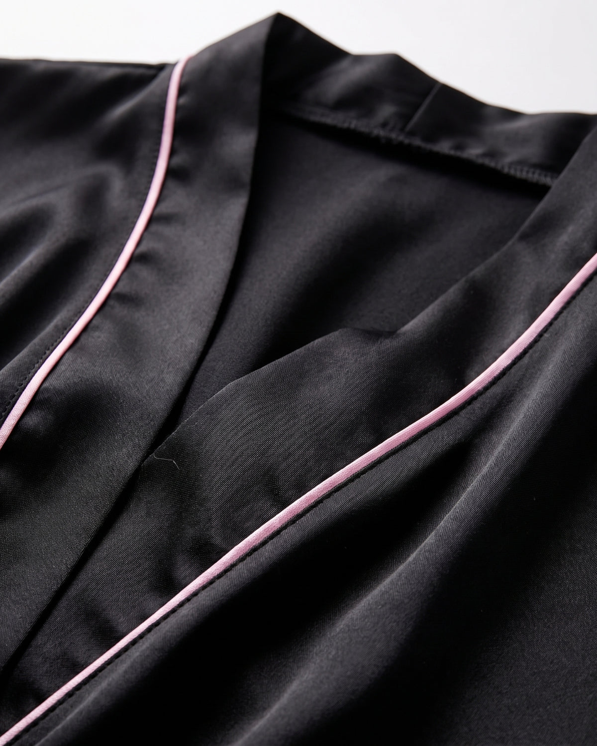 Robe de Chambre Femme Satin Noir