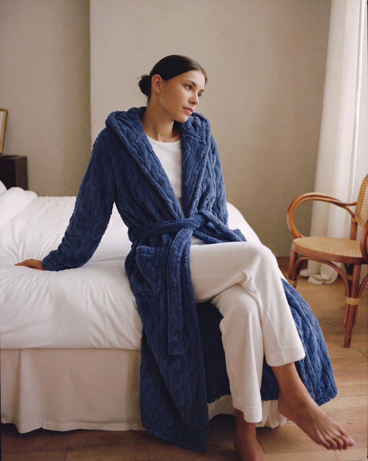Robe de Chambre Polaire Femme Longue